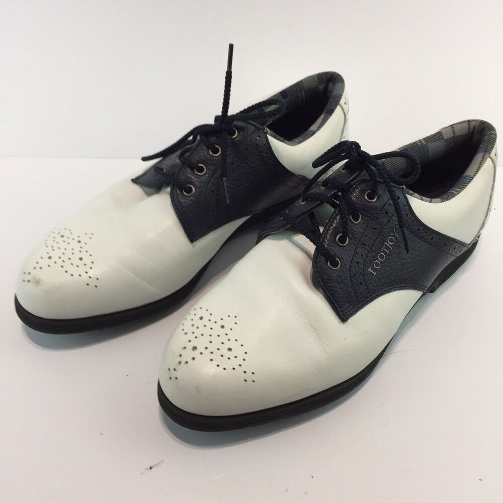 FootJoy Golf Shoes SoftJoy Terrains Black & White Women's 9 M Needs Cleats SH6